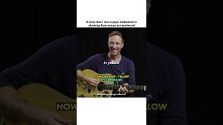 HOW COLDPLAY  YELLOW WAS PRODUCED coldplay chrismartin yellow [upl. by Acenes]