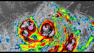 Infrared Satellite Animation of Super Typhoon Yagi 2024 [upl. by Aniretac]