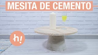 Mesa de cemento y madera · Handfie DIY [upl. by Letrice846]