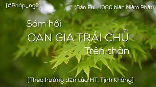 BẢN FULL “VĂN PHÁT NGUYỆN SÁM HỐI” DO PHÁP SƯ TỊNH KHÔNG GIẢNG DẠY [upl. by Lednahs407]