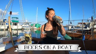 Camille Double Fists the Pandemic with a New quotBEERS ON A BOATquot Reviewing Brouwerij West Craft Beer [upl. by Kast875]