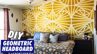 Vibrant Geometric Wall Painting [upl. by Lanette]