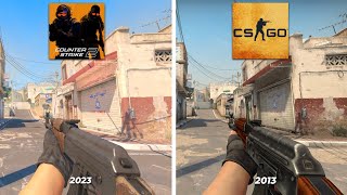 CS2 vs CSGO  Details and Physics Comparison [upl. by Ennavoj]