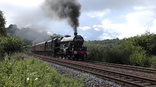 LMS 45690 Leander demolishing and deafening Sapperton Bank  The Cotswold Venturer  26082023 [upl. by Manton315]