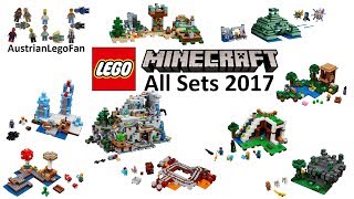 Lego Minecraft 2017 Compilation of all Sets [upl. by Buckler]