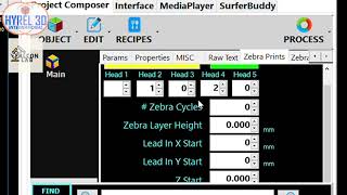 Configuring quotZebraquot prints in Repetrel on Hyrel 3D Printers [upl. by Animaj]