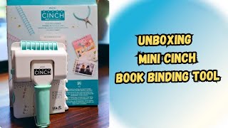 We R Memory Keepers Mini Cinch Book Binding Tool  Unboxing [upl. by Enawd]