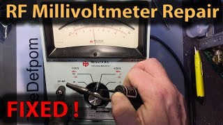 280 Millivac MV828A RF Millvoltmeter Repair [upl. by Einuj159]