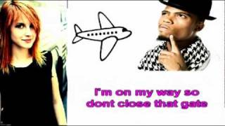 BOB ft Haley Williams Airplane lyrics on screenflv [upl. by Neelyar]