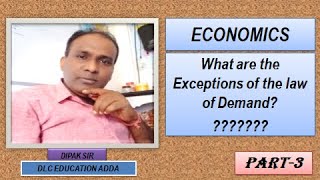 Exception of the Law of Demandlaw of demandDipak Sirdlc education addademand in economics [upl. by Carilla]