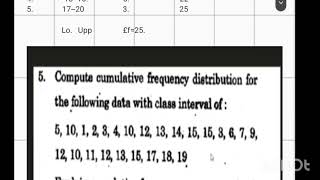 🌀🌐Cumulative frequency distribution BPCC104 BAPCH MALAYALAM PSYCHOLOGY IGNOU 🌐🌀 [upl. by Yrag]