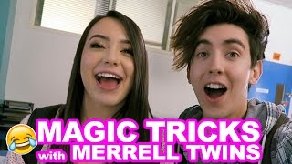 MAGIC TRICKS WITH MERRELL TWINS  Bobby Mares [upl. by Florance]