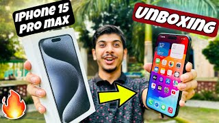 iPhone 15 Pro Max Unboxing amp First Impressions  Giveaway 🔥 [upl. by Gilcrest156]