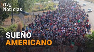 AVANZA hacia EEUU la CARAVANA de MIGRANTES de MÉXICO mientras WASHINGTON PIDE EXPLICACIONES  RTVE [upl. by Haem]