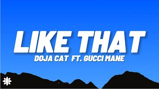 Doja Cat  Like That Lyrics Ft Gucci Mane [upl. by Gannie]