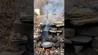 მთაში საჭმლის მომზადება Cooking food in the mountais georgia mountains preparation potato [upl. by Cate]