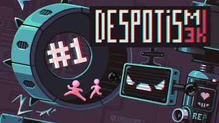 Despotism 3k Gameplay  Part 1  PUNY HUMANS  Strategy Human Resource Management Lets Play [upl. by Roobbie]