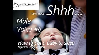 Dulcet amp elongated shushing baby to relaxed sleeping baby  Black screen  Shhh  Male sound [upl. by Rosalind]