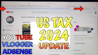 Us Tax Expired  Resubmit Tax Info on Adsense  Tagalog Tutorial  2024 Update [upl. by Godfree181]