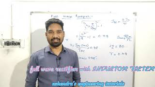 ripple factor for a full wave rectifier with INDUCTOR FILTER Electronic Devices and Circuits [upl. by Pathe]