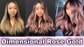 Dimensional Rose Gold Hair Color [upl. by Keare]