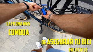 El mejor candado para bicicleta  Con este truco irás cómodo y seguro al aparcarla en la calle [upl. by Stempson]