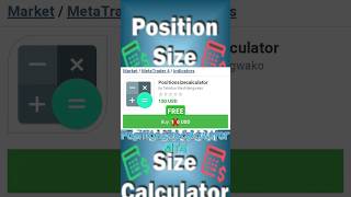 Position Size Calculator INDICATOR MT4 🇲QL5 COST  150 USD FREE DOWNLOAD 🔥📈📉🔥 [upl. by Rois]