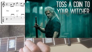 Toss A Coin To Your Witcher Guitar NotesTabsChords [upl. by Iiette]