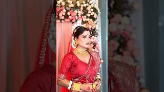 Bengali bridal makeup tutorial shorts makeup bridalmakeup makeupartist bengalimakeuptutorial [upl. by Willabella]