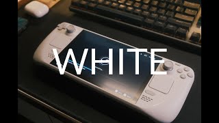 Steam Deck OLED Limited Edition White  Unboxing [upl. by Yemar]