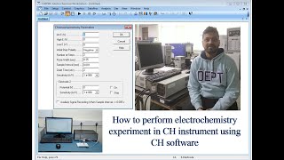 How to perform CV LSV Chronoamperometery EIS and Mottschottky using CHinstrumentsoftware [upl. by Hnib]