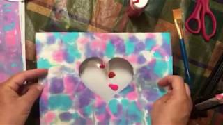 Build Your Stash and Craft wk 31 Dendritic Painting Tutorial [upl. by Lomax]