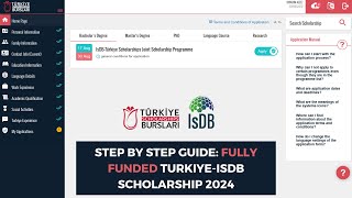 Step by step Guide How to Apply for the TurkiyeISDB Scholarship 2024 [upl. by Notnel552]