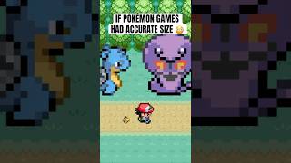 If Pokemon games were accurate size 😳 pokemon shorts [upl. by Ruprecht]