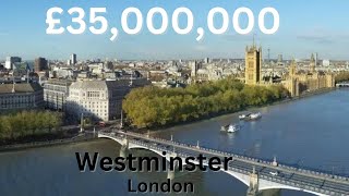 £35000000 Westminster PH w Pool Gym Spa  London Real Estate [upl. by Ennylhsa]