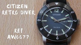 The Citizen Retro Diver AW0077  The Budget Oris 65 Homage [upl. by Oicirtap]