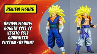 Review Figure Gogeta Super Saiyan 3 vs Vegito Super Saiyan 3 Grandista Size  CustomRepaint [upl. by Htebezile650]