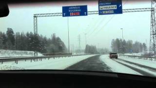 Winter Driving  Lappeenranta FI [upl. by Macmahon]