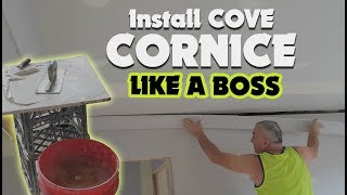 Drywall Plastering Tips on How to Install Cornice like a Pro [upl. by Ramonda869]