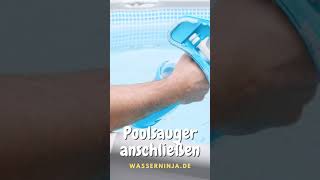 In 3 Schritten Poolsauger an die Sandfilteranlage anschließen [upl. by Mitman]