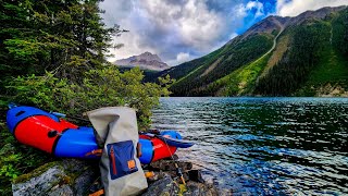 REMOTE PACKRAFT FISHING Catching Cutthroat Trout and exploring END OF THE LAKE [upl. by Kirsteni]