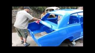 Vauxhall Viva HB GT bodyshell fresh from the Retropower paintshop [upl. by Edy]