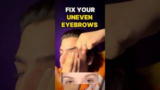 Asymmetrical eyebrows exercise shorts shortsfeed beautyhacks transformation tips exercise [upl. by Aneem]