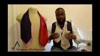 How to tie an Ascot Cravat  Sterling Ascots [upl. by Leuqer506]