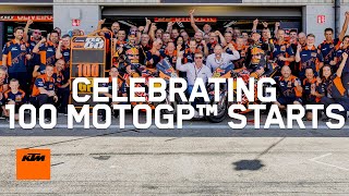 Celebrating 100 MotoGP™ Starts  KTM [upl. by Annaik]