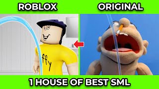 SML Movie vs SML ROBLOX 1 HOURS OF BEST SML VIDEOS  Side by Side 2 [upl. by Carli]