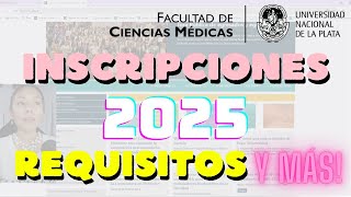 INSCRIPCIONES 2025 UNLP MEDICINA  LA PLATA  ESTUDIAR MEDICINA EN ARGENTINA [upl. by Aldric251]