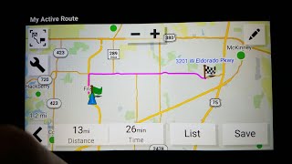 Set alternate start location for navigation route Garmin DriveSmart 66 [upl. by Earla]