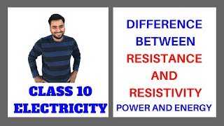 DIFFERENCE BETWEEN RESISTANCE AND RESISTIVITY [upl. by Ynnep259]