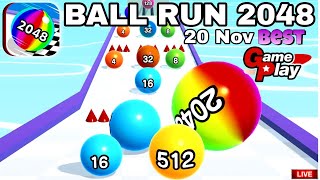 Ball Run 2048 Best Gameplay 20N shortsfeed live shortslive subwaysurfers [upl. by Anippesuig588]